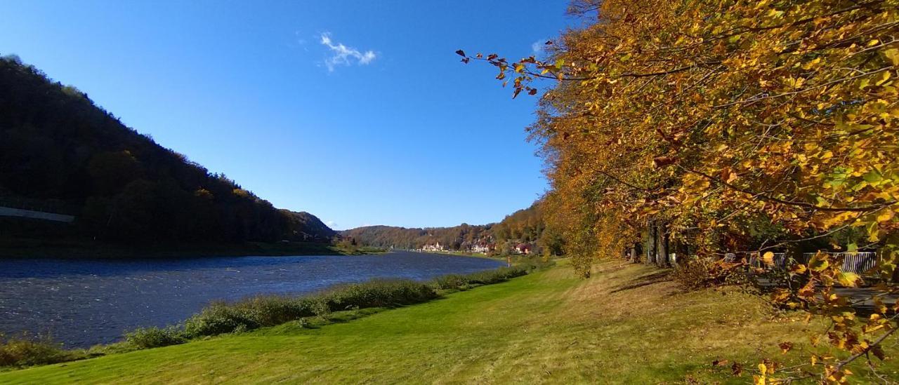 Ferienwohnung An Der Elbe Stadt Wehlen Luaran gambar